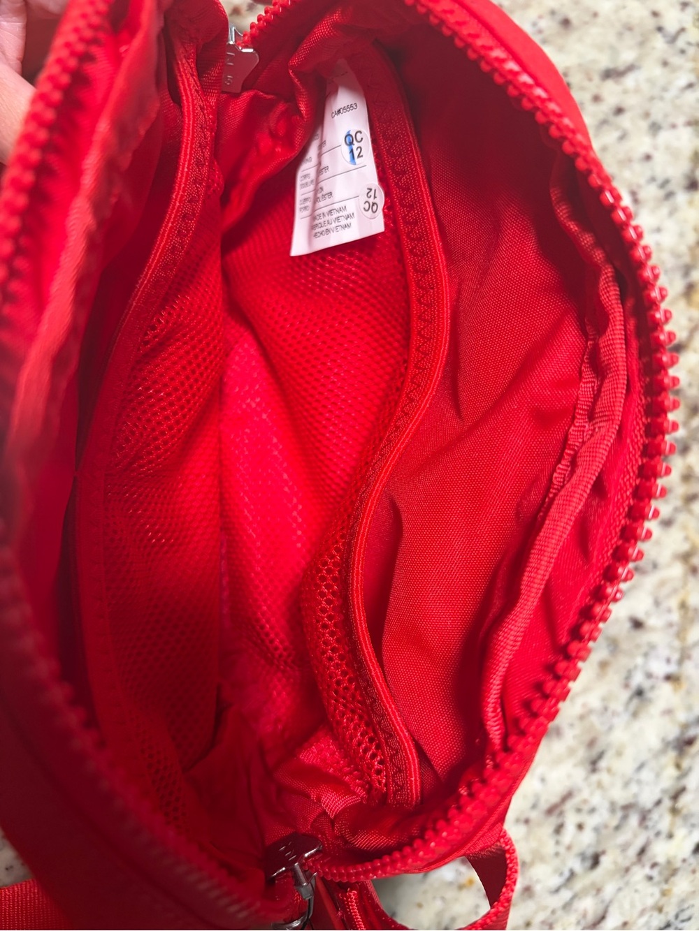 Nike Red Waist Pack with Silver Swoosh - Picture 7 of 7